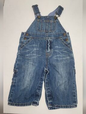 Baby GAP Blue Denim Baby Overalls 6-12M